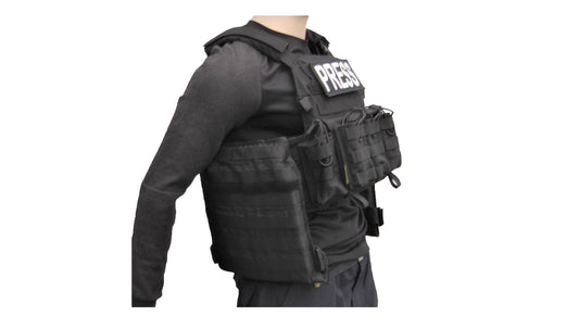 Kogelvrij vest met grote zijplaten voor chauffeurs level 4 kogelwerend