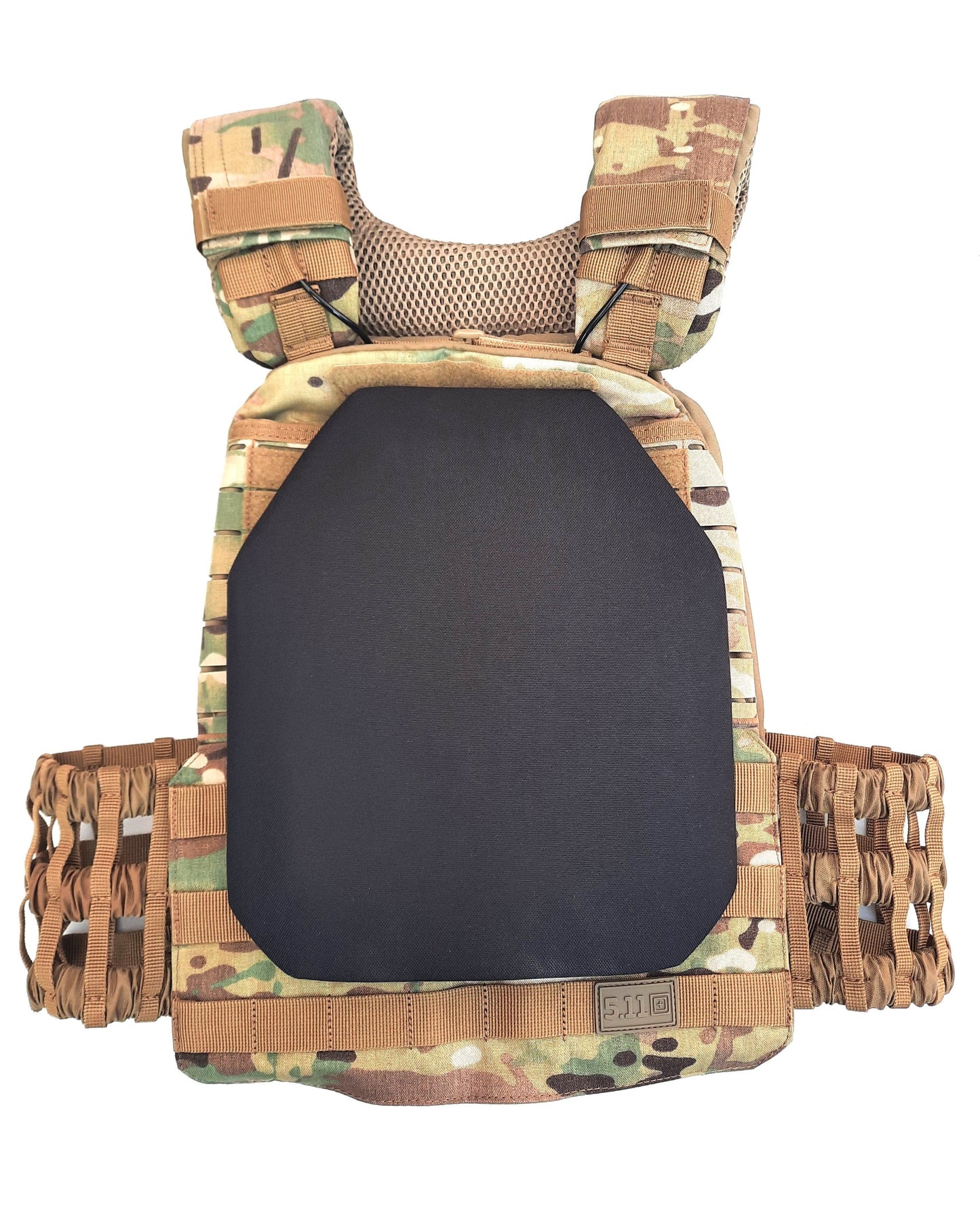 5.11 TacTec plate carrier NIJ-4 Stand Alone Multicam kogelvrij vest (04)