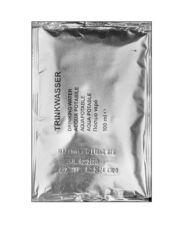 Lang houdbaar drinkwater 100ml voor noodpakket