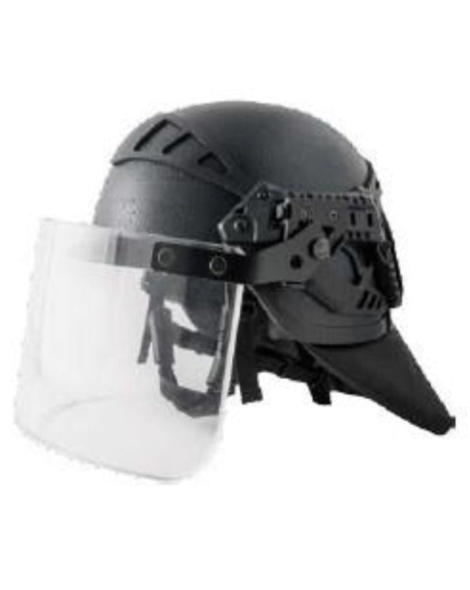 Kogelwerende riot helm + vizier + nekbescherming 3a NIJ Sioen
