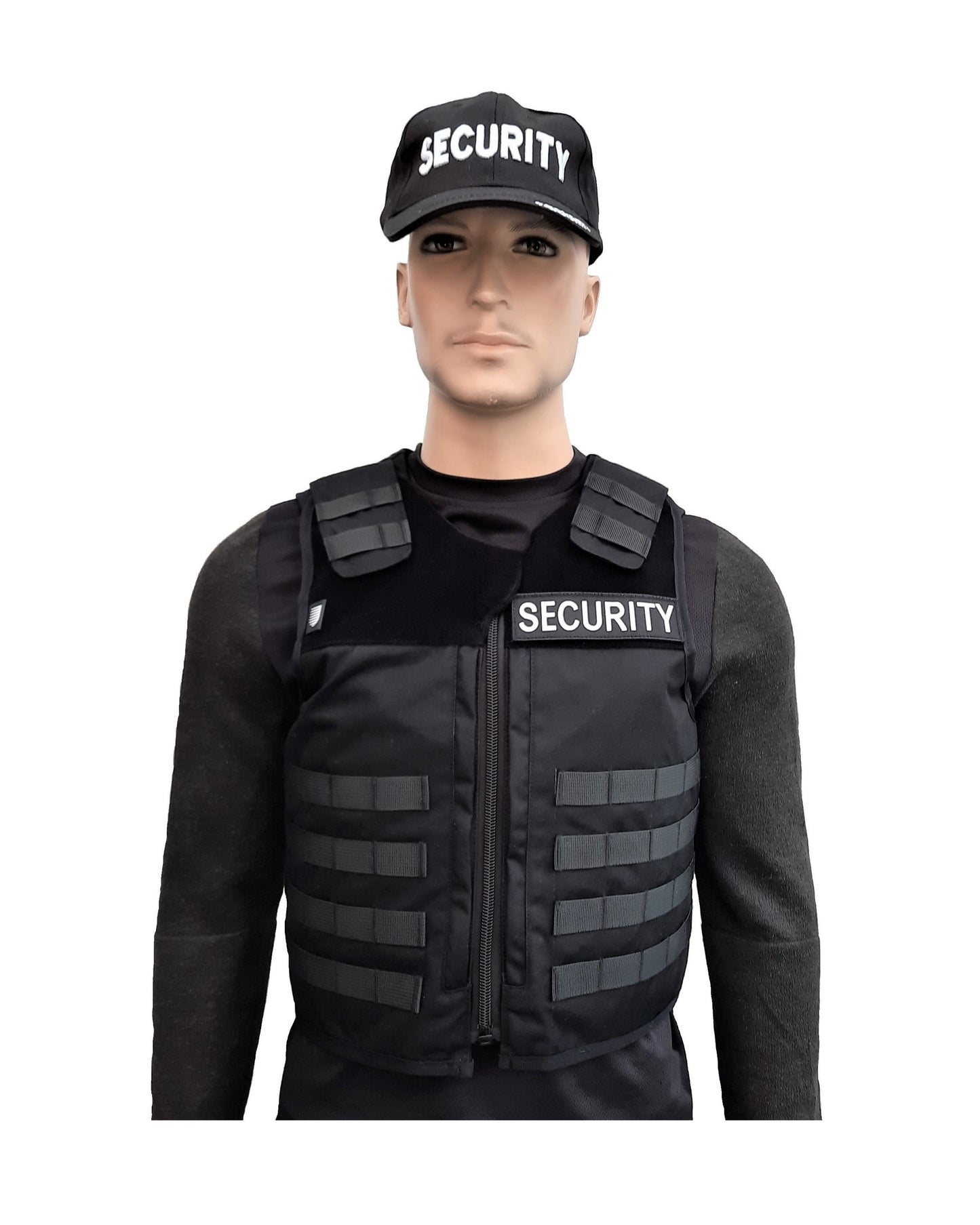 Gilet pare-balles Molle tactique à fermeture éclair noir 3A NIJ 0101.04