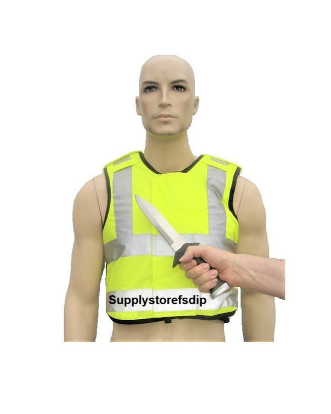 Anti steekpartij mesaanval Hi Vis KR1-SP1 vest geel