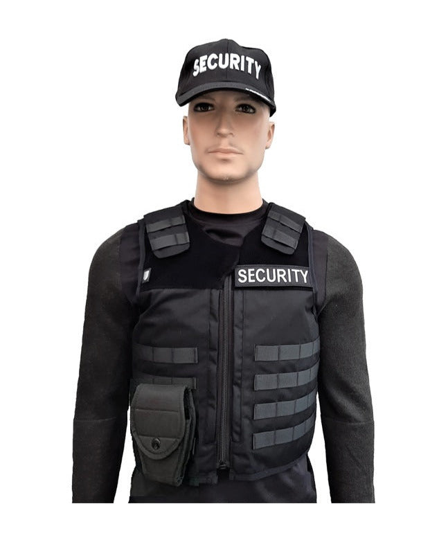 Gilet pare-balles Molle tactique à fermeture éclair noir 3A NIJ 0101.06