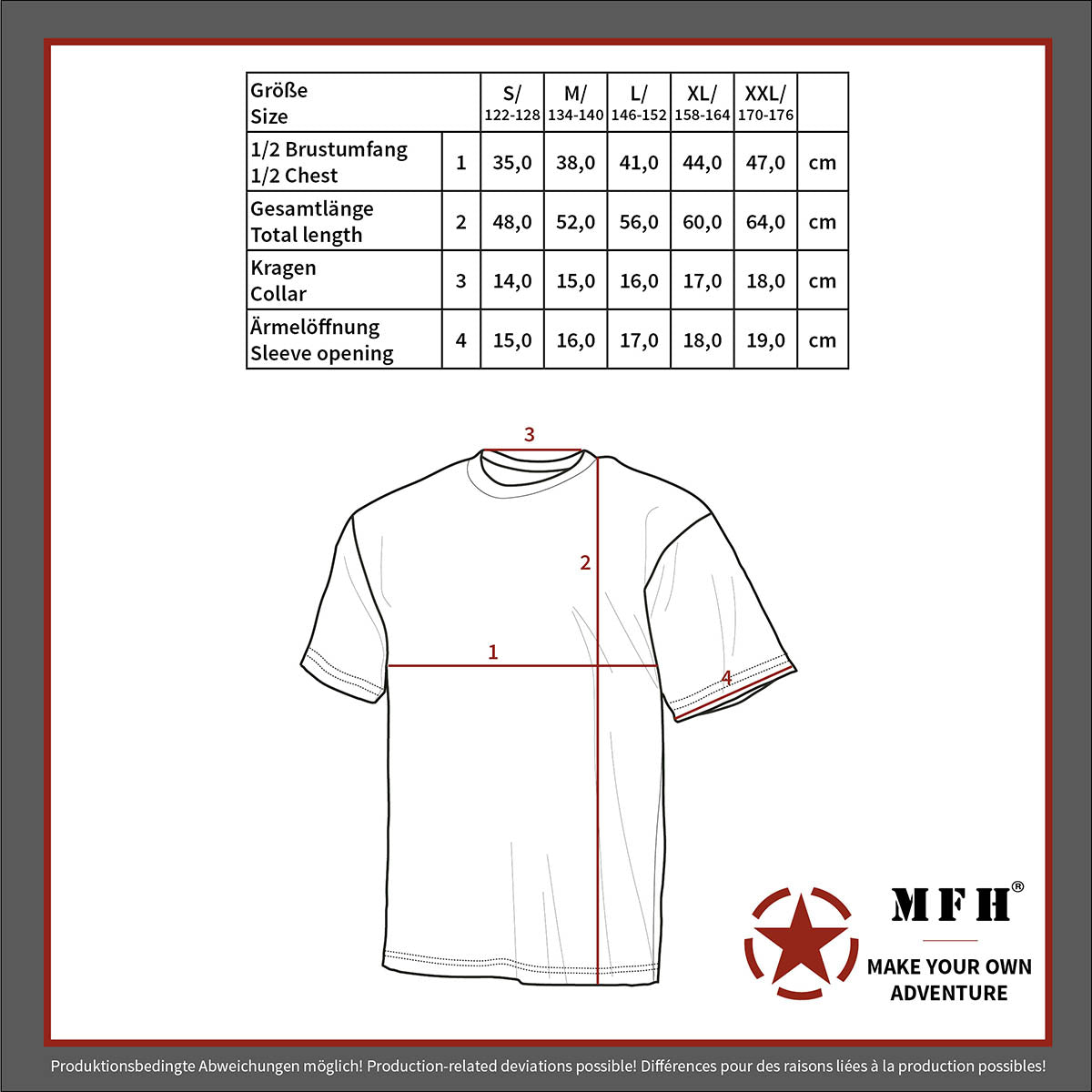 Kinder T-Shirt operation-camo multi terrein 140-145 g/m²
