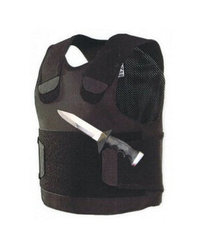 Professionelle Stichschutzweste Security schwarz Pollux