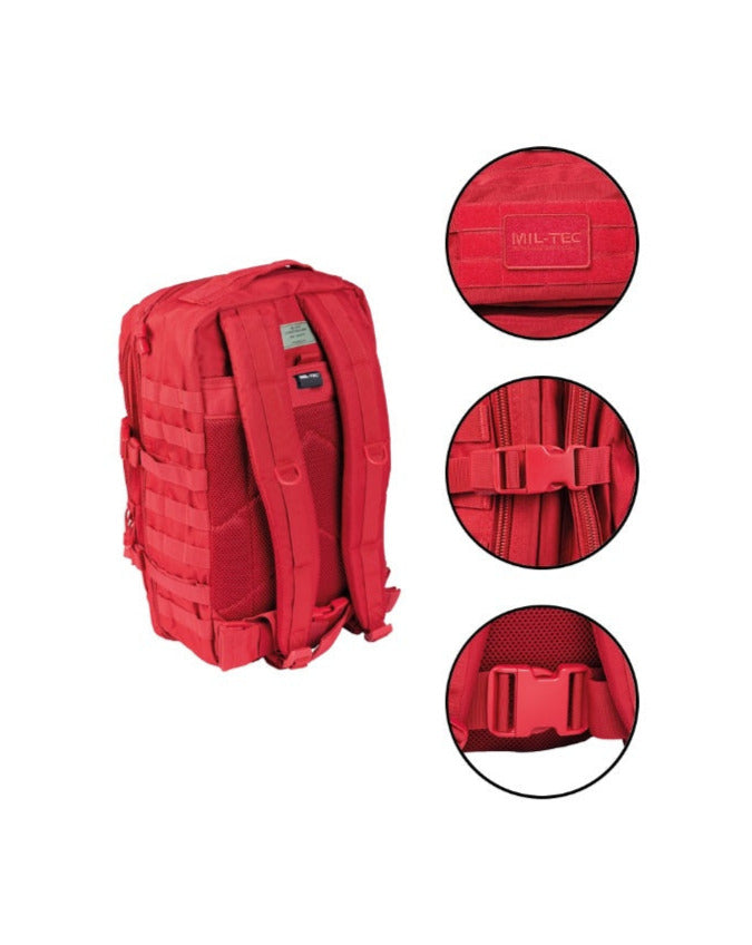 Rode rugzak Molle webbing 36L