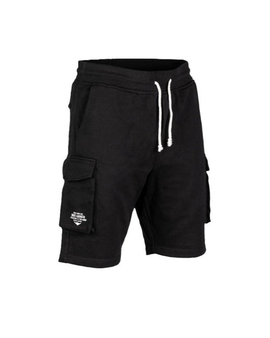 Comfortabele zachte sweatshorts zwarte joggingshort