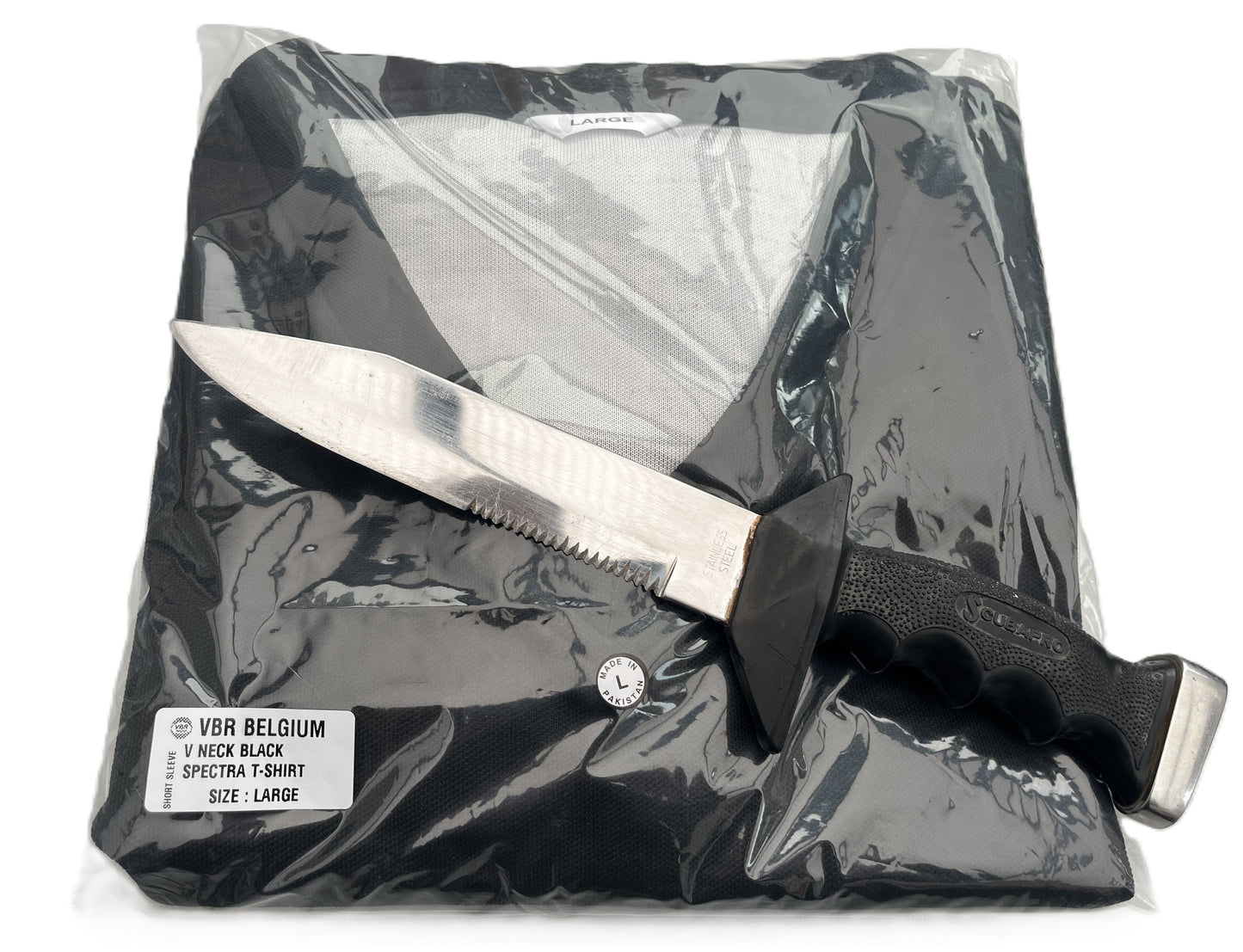 Snijwerend onderhemd snijbestendige T-shirt zwart Level 5 Dual Face VBR-Belgium steekwerende en scherfwerend Beschikbaar