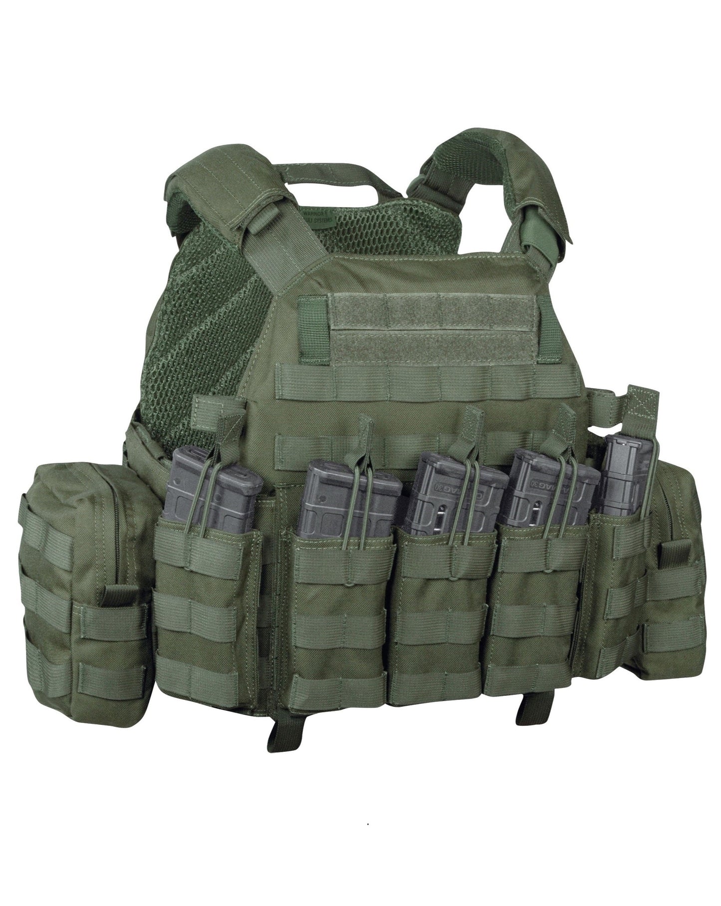 DCS 5.56 Oliv plate carrier + zijplaten NIJ 4 + (04)