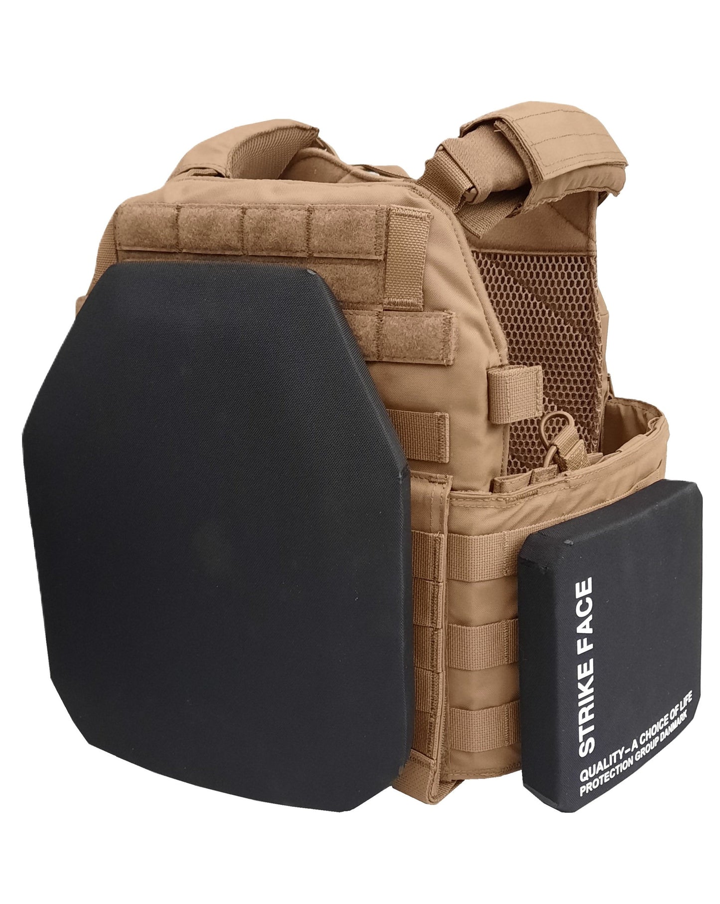 Warrior Coyote plate carrier + kogelvrije zijplaten NIJ4 (04)