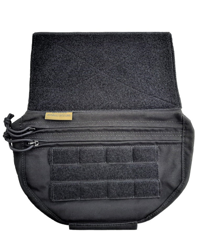 Warrior Drop Down Utility tasje zwart met molle webbing