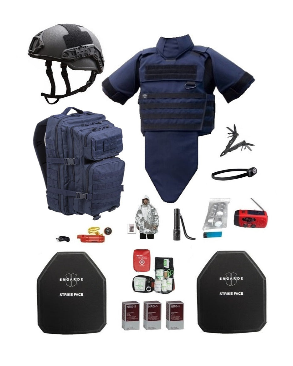 Noodpakket weerbaarheid oorlog Leopard klasse 4 ICW 3A tactical marineblauw