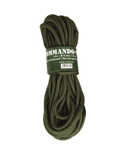 9mm commando touw koord 15m oliv