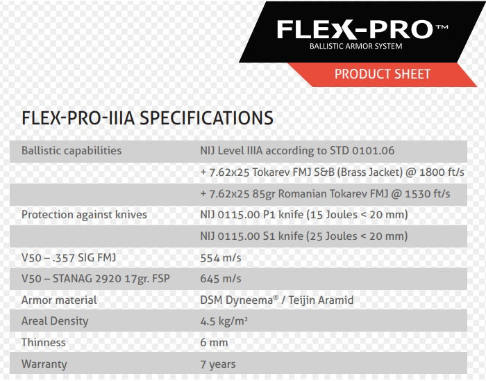 <tc>Deluxe body armor bulletproof vest 3a FLEX-PRO white Engarde</tc>