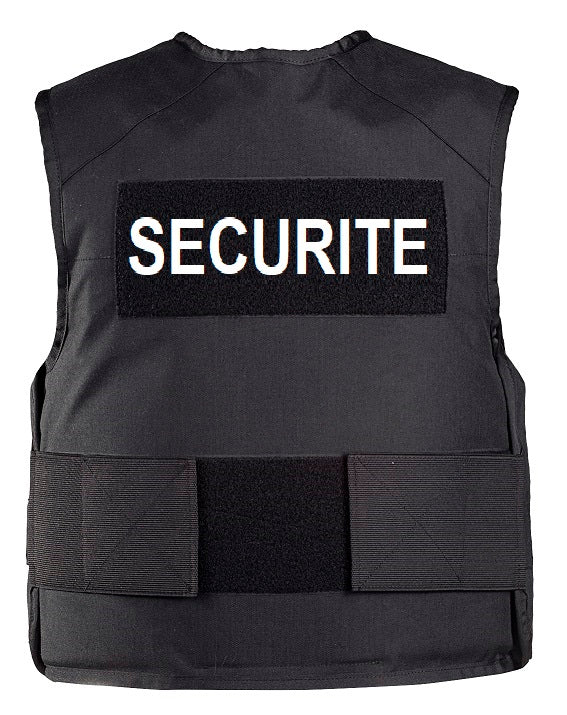 Kogelvrij vest Heracles patch SECURITE gilet pare balle zwart