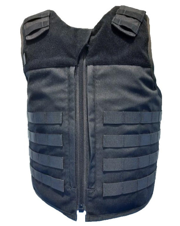 Gilet pare-balles Molle tactique à fermeture éclair noir 3A NIJ 0101.06