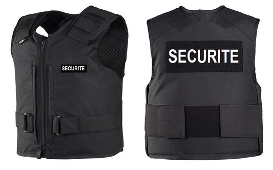 Kogelvrij vest Heracles patch SECURITE gilet pare balle zwart