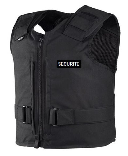 Kogelvrij vest Heracles patch SECURITE gilet pare balle zwart