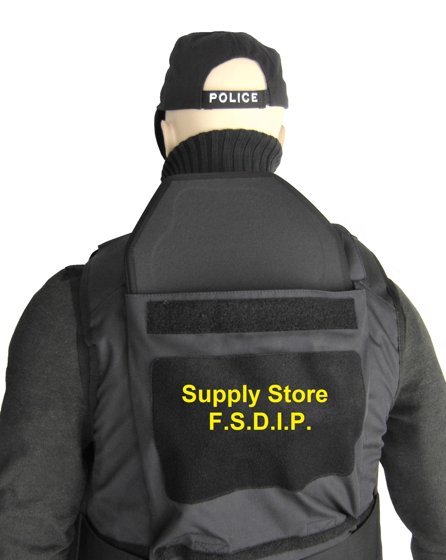 Kogelwerend vest politie België Lasercut H01-KR1 + NIJ-4 SA Sioen blauw