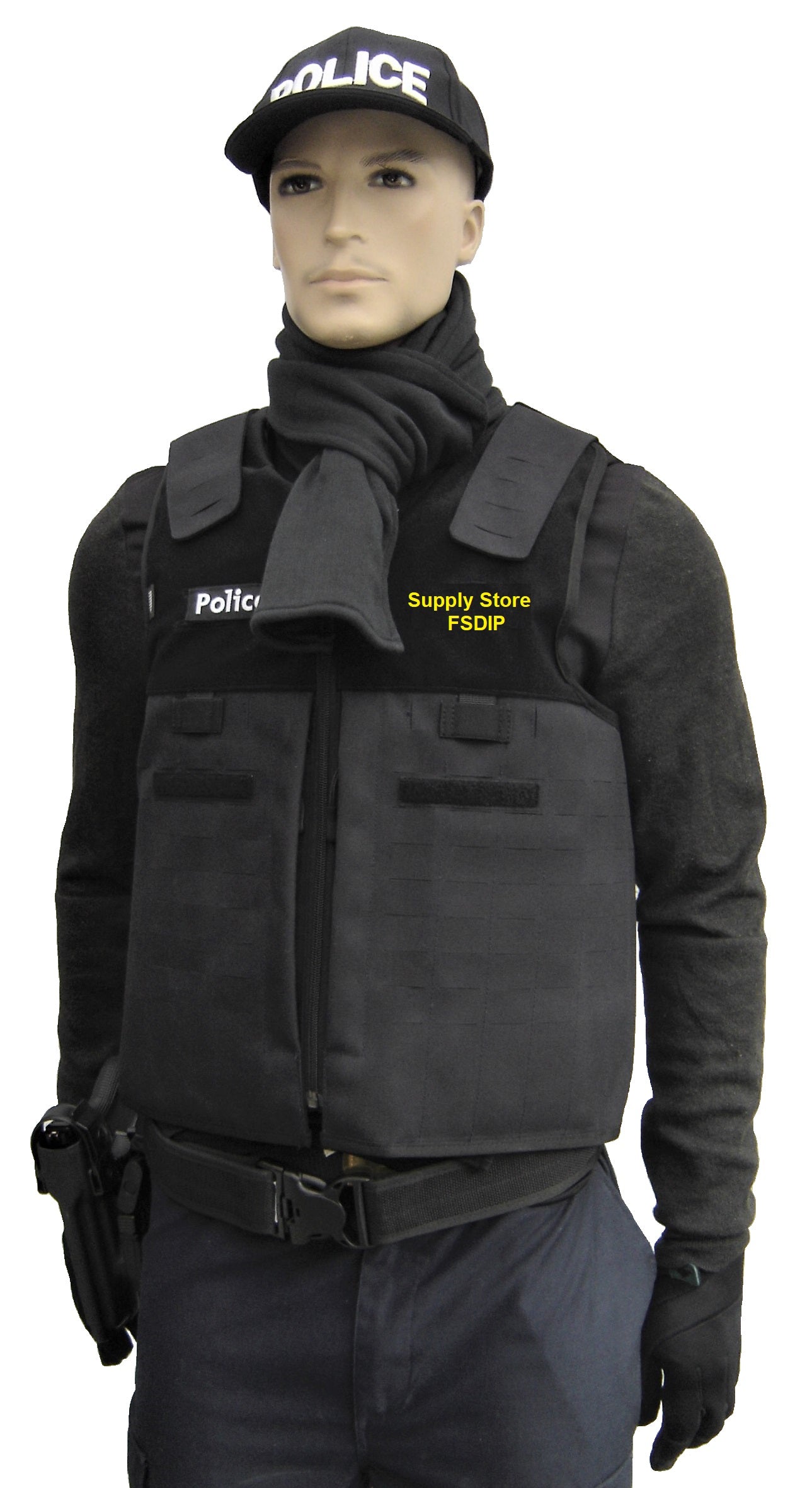 Kogelvrij vest politie België Lasercut HO2-KR1-SP1 Sioen blauw