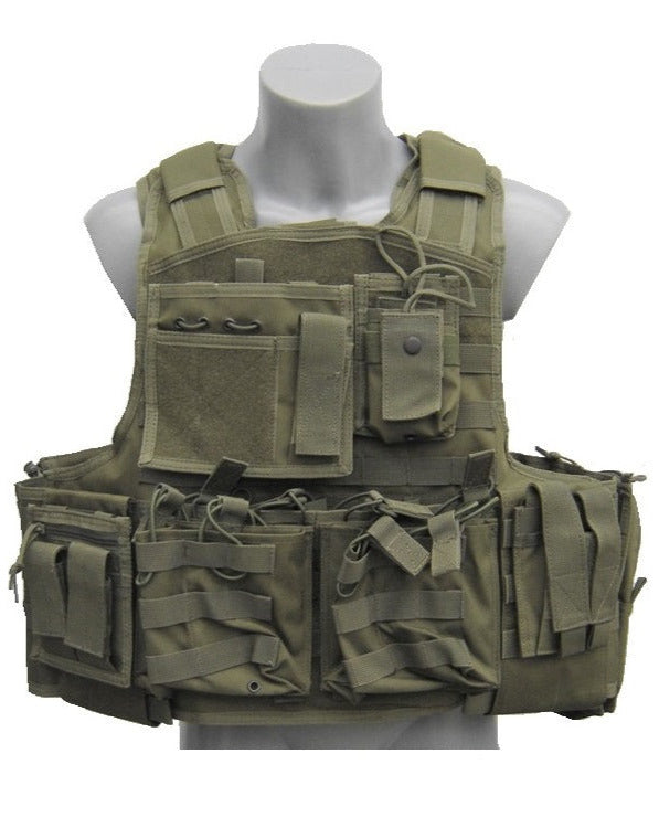 MOD plate carrier klasse 4 defensie setup Oliv tactical vest (06)