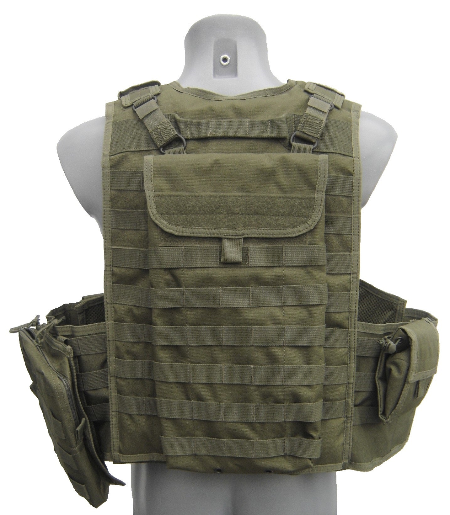 MOD plate carrier klasse 4 defensie setup Oliv tactical vest (06)