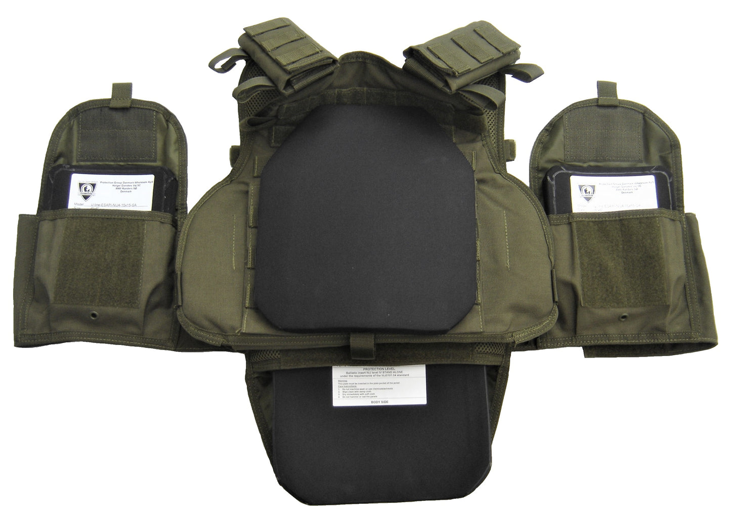 Operator oliv plate carrier MOPC met zijplaten klasse 4 SA (04)