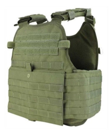 Operator oliv plate carrier MOPC klasse 4 SA met zijplaten level IV Condor (04)