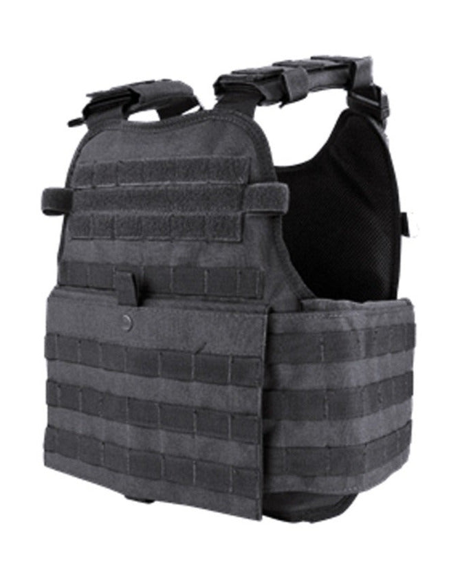 Operator plate carrier MOPC klasse 4 SA met zijplaten level IV zwart Condor (04)