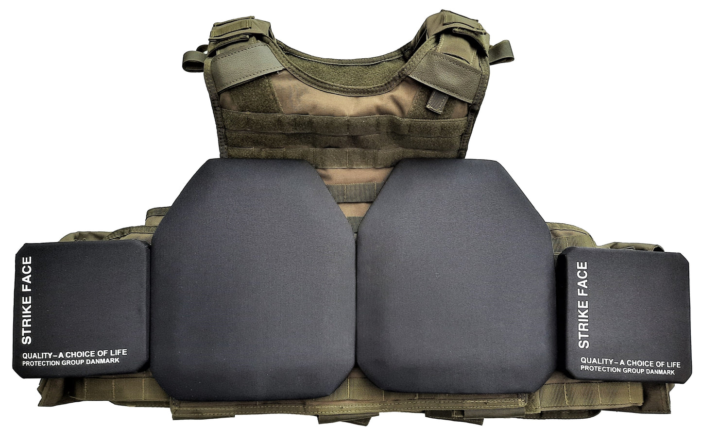 QPC Oliv plate carrier klasse 4 met zijplaten (04)