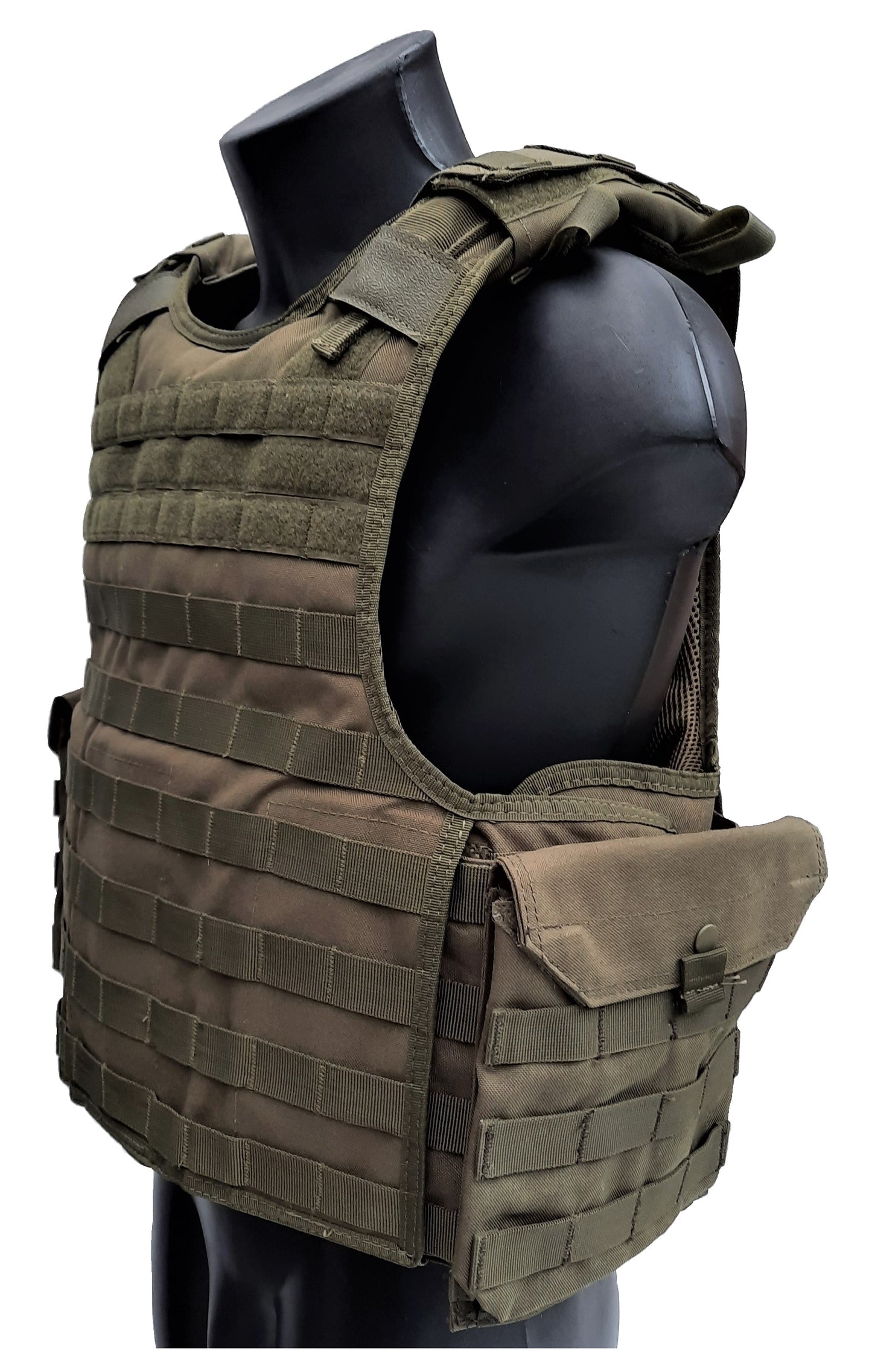 QPC Oliv plate carrier klasse 4 met zijplaten (04)