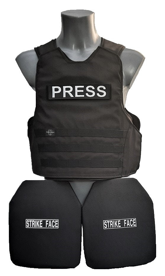 Rhino PRESS kogelvrij vest klasse NIJ 4 SA+++ met NIJ-3A zwart (06)