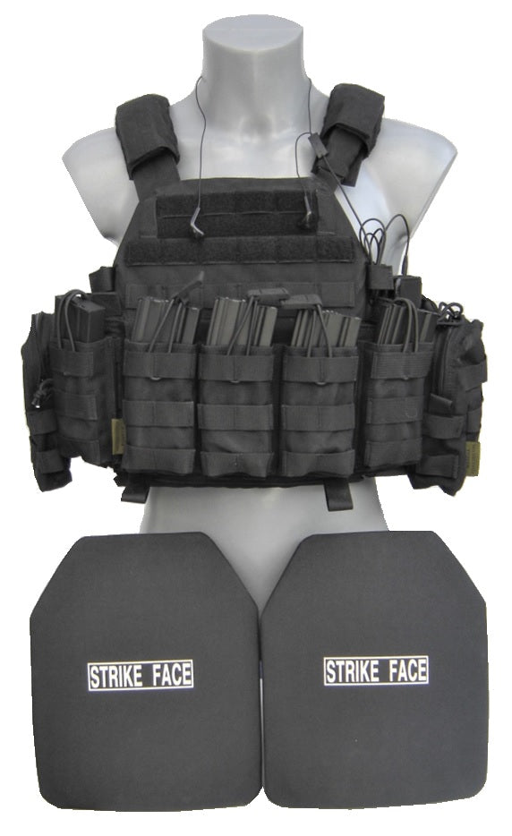Warrior DCS 5.56 Plate carrier klasse 4 zwart defensie setup (04)