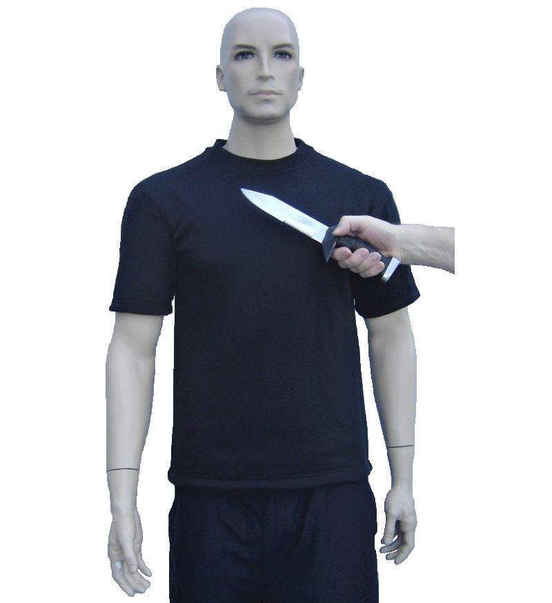 Zwarte snijwerende snijbestendige T-shirt Level 5 VBR Belgium