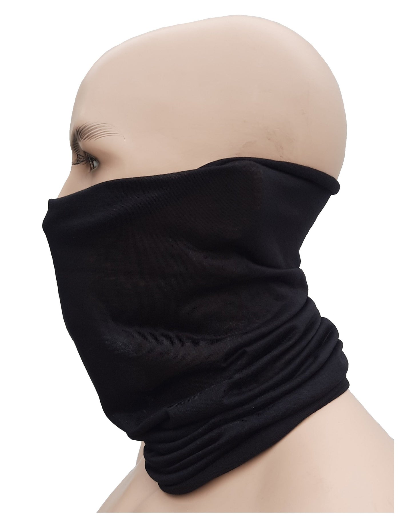 Halswarmer zwart nekwarmer colsjaal zwarte bivakmuts