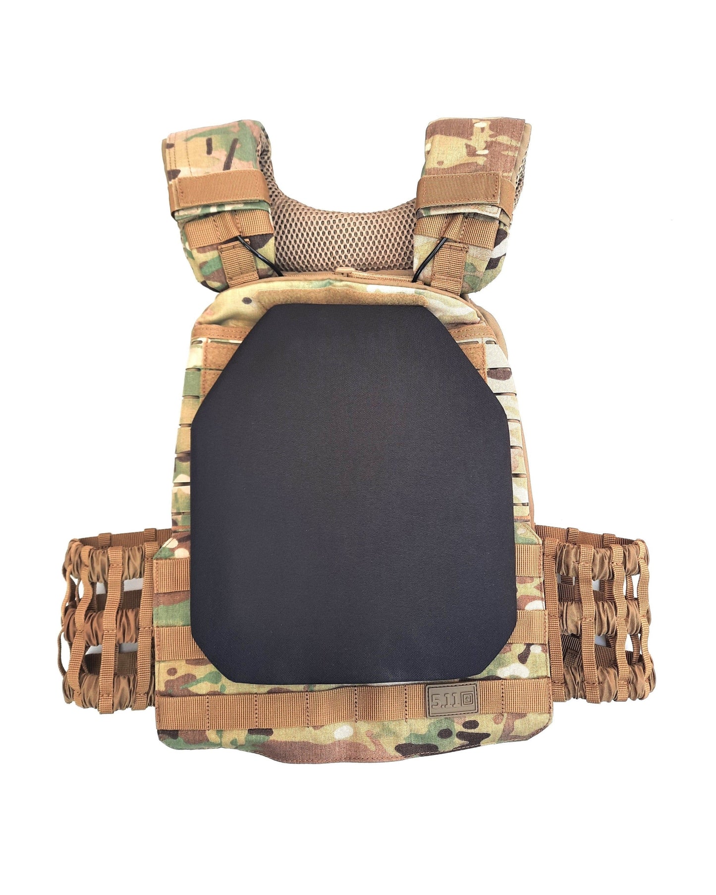 5.11 TacTec plate carrier NIJ-4 Stand Alone Multicam kogelvrij vest (04)