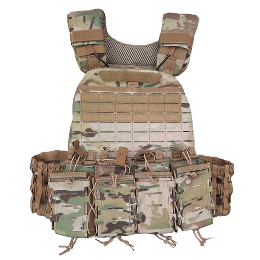 5.11 TacTec plate carrier NIJ-4 Stand Alone Multicam met multi kaliber ladertassen