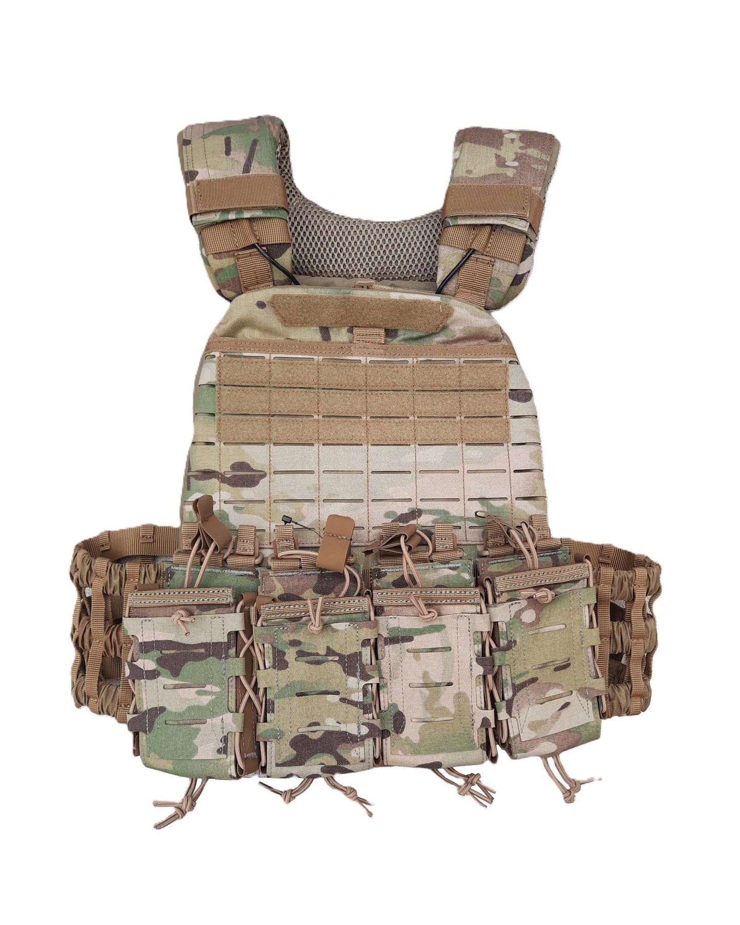 5.11 TacTec plate carrier NIJ-4 Stand Alone Multicam met multi kaliber ladertassen