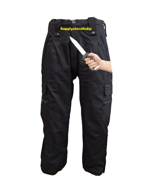 360° Snijwerende security combat broek waterafstotend zwart