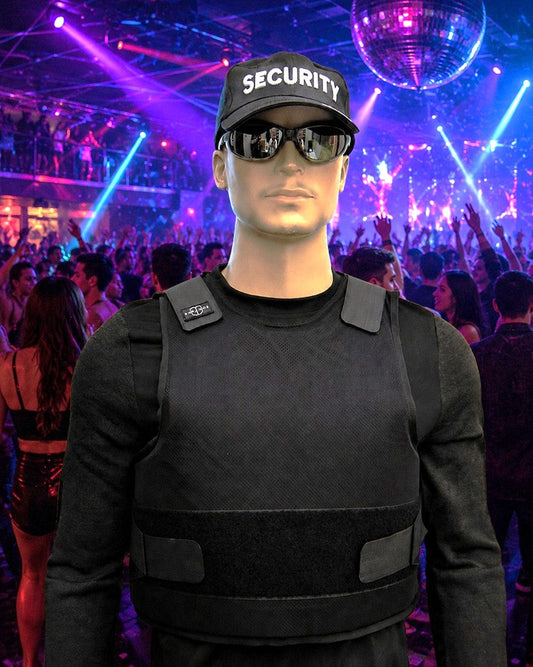 Kogelvrij vest voor bewakingsagent in dancing Deluxe NIJ 3A (06) Zwart