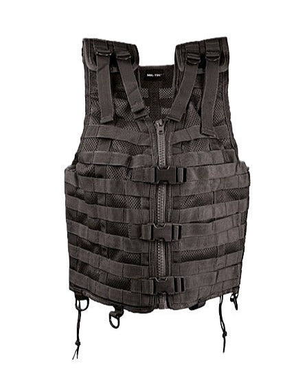 Tactical Load Bearing Vest zwart net versie