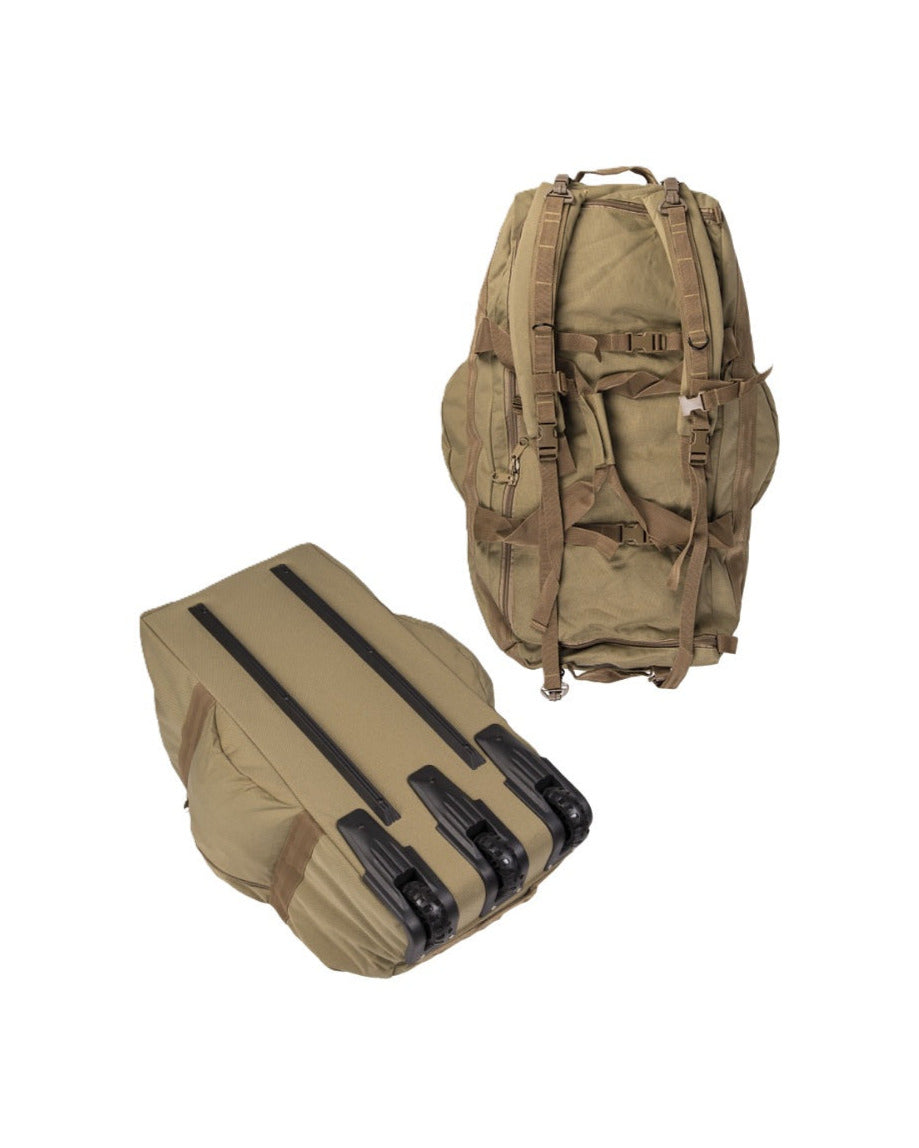 Combat duffle bag reistas rugzak op wielen coyote 118L