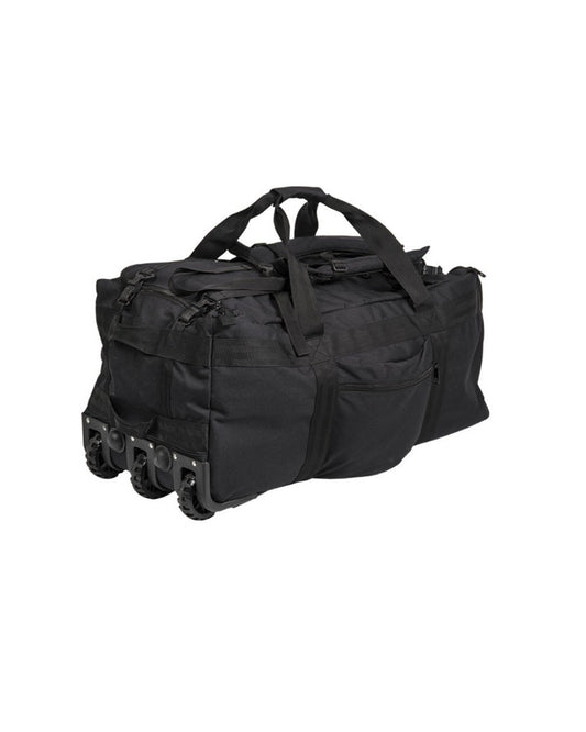 Combat duffle bag reistas rugzak op wielen zwart 118L