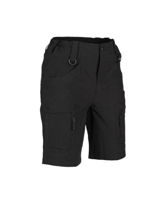 Elastische tactische zwarte combat short
