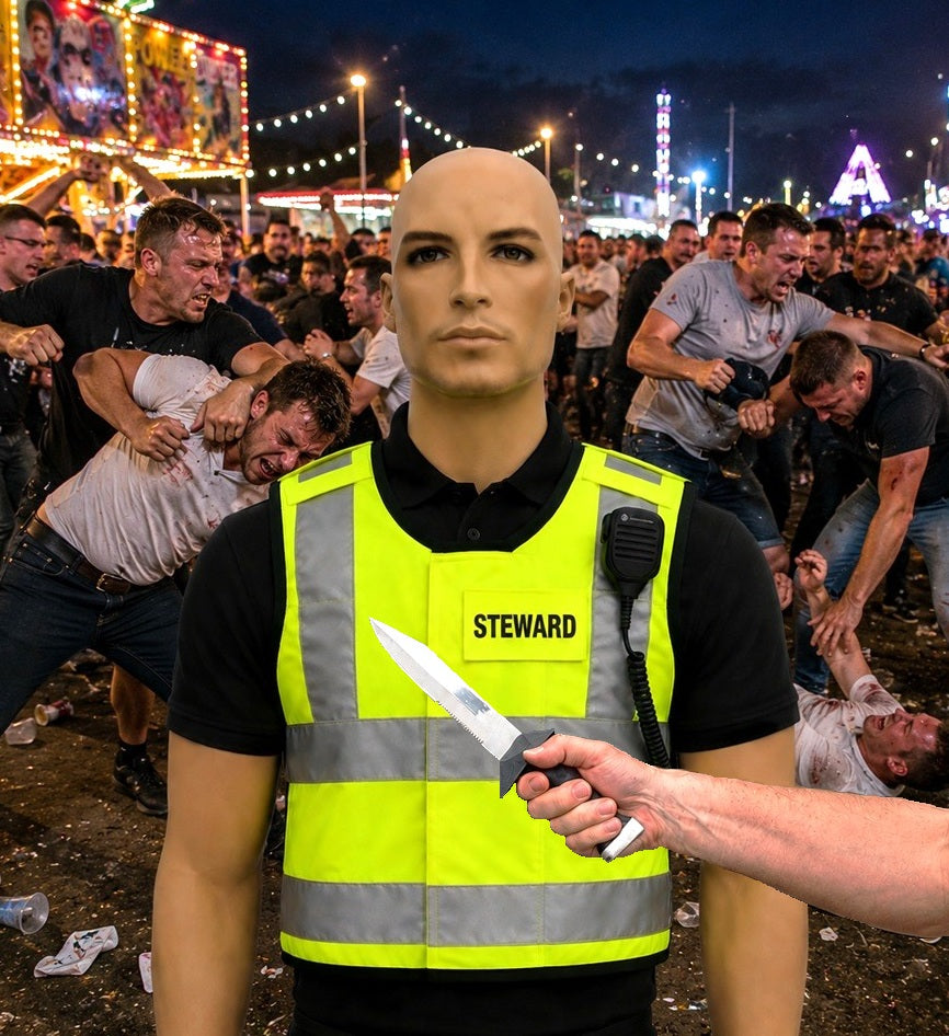 Hoogzichtbare steekwerende veiligheidsvest steward KR1-SP1