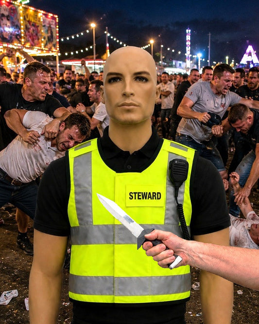 Hoogzichtbare steekwerende veiligheidsvest steward KR1-SP1