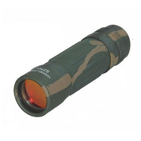 Monokijker 10x25 Woodland rubber bescherming  en tasje