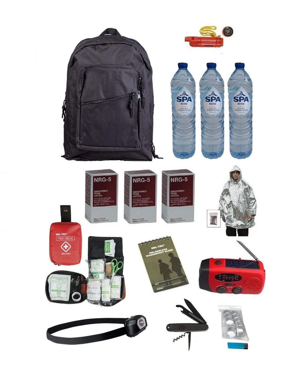 Buy an emergency backpack emergency kit for 72 hours of survival in an emergency situation online