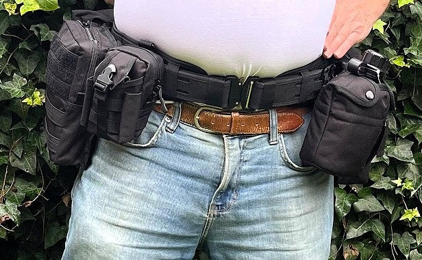 Noodpakket 72 uur survival riem compleet Large 110 cm gewatteerde PLB belt