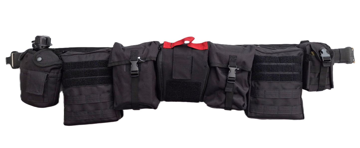 Noodpakket 72 uur survival riem compleet Large 110 cm gewatteerde PLB belt